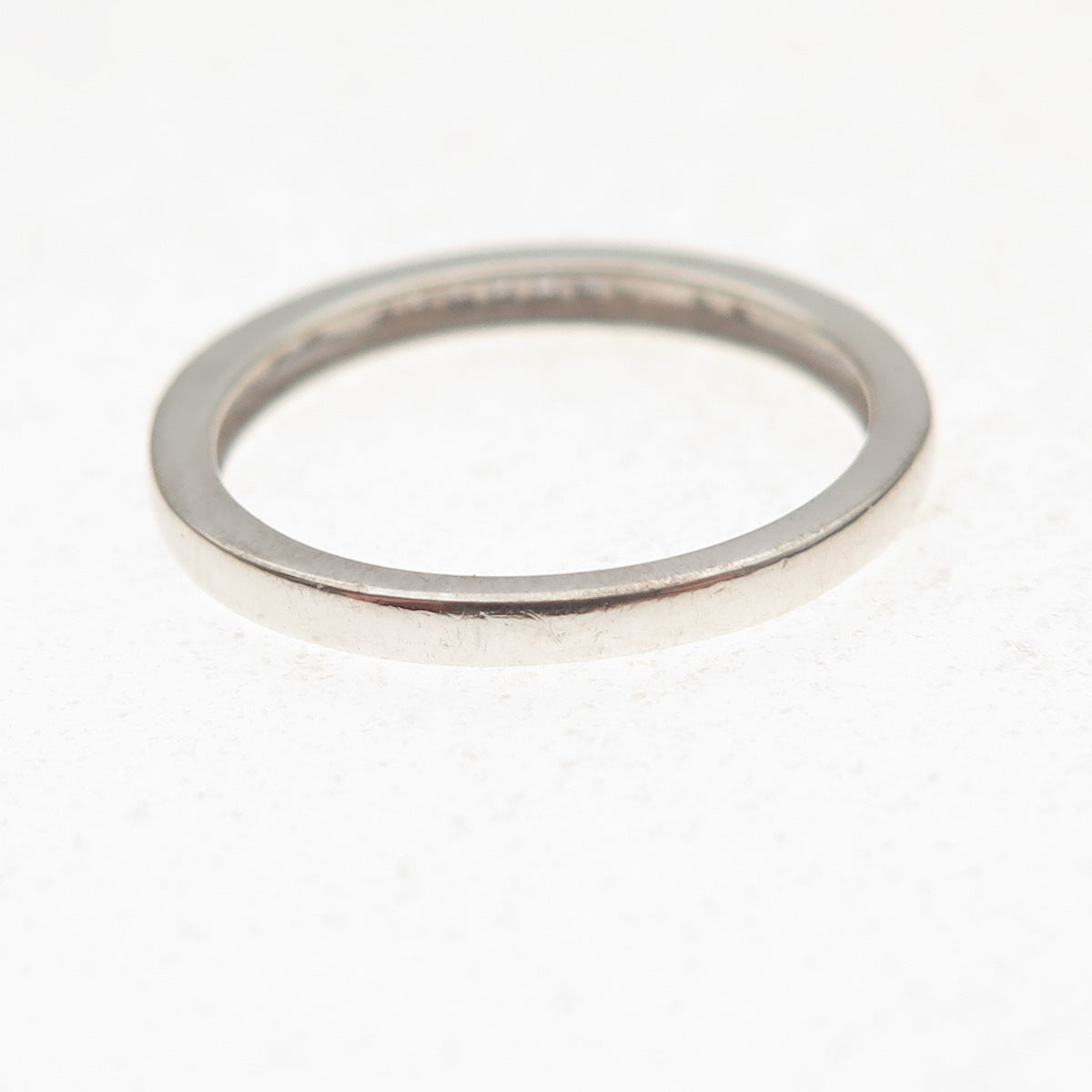 925 Sterling Silver Real Round-Cut Diamond Half Eternity Band Ring Size 7