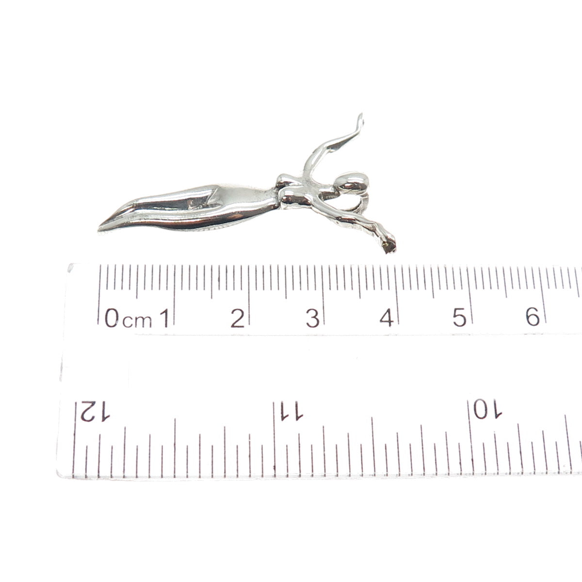 DON DESIGNS 925 Sterling Silver Vintage Mykonos Goddess Slide Pendant