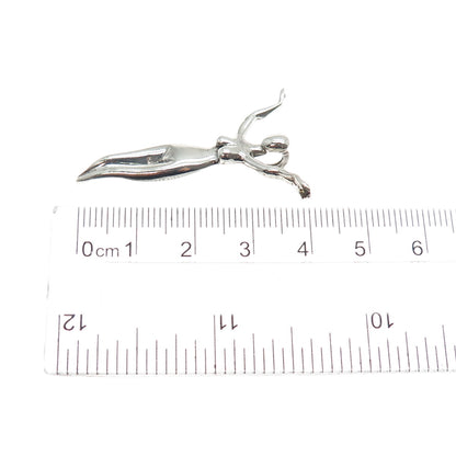 DON DESIGNS 925 Sterling Silver Vintage Mykonos Goddess Slide Pendant