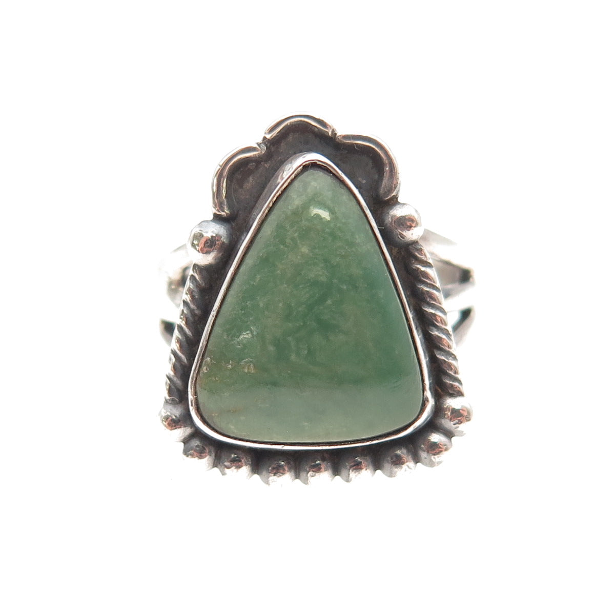 Old Pawn Sterling Silver Vintage Southwestern Royston Turquoise Ring Size 6.25
