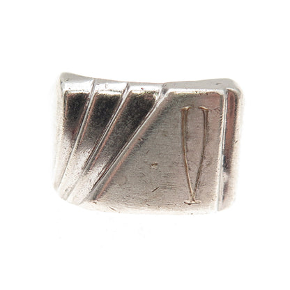 ESPO Joseph Esposito 925 Sterling Silver Antique Art Deco Oxidized Ring Size 7