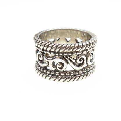 BRIGHTON 925 Sterling Silver Vintage Swirl Oxidized Ring Size 6.25