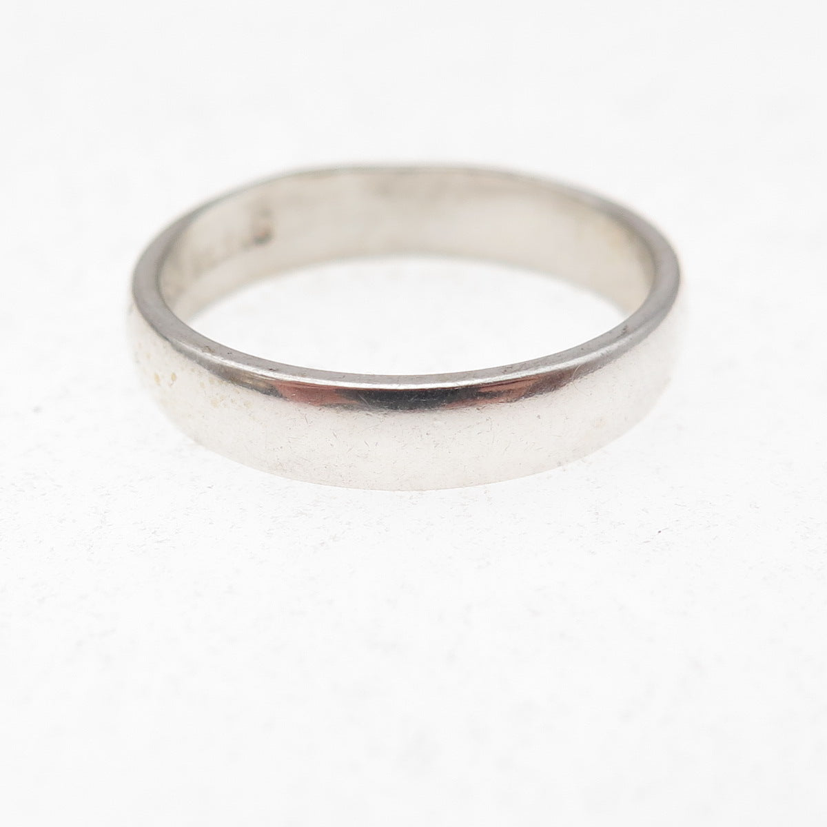 925 Sterling Silver Vintage Classic Wedding Band Ring Size 7
