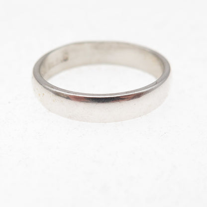 925 Sterling Silver Vintage Classic Wedding Band Ring Size 7