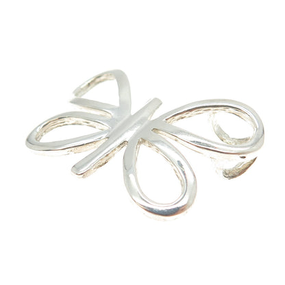 925 Sterling Silver Vintage Butterfly Slide Pendant