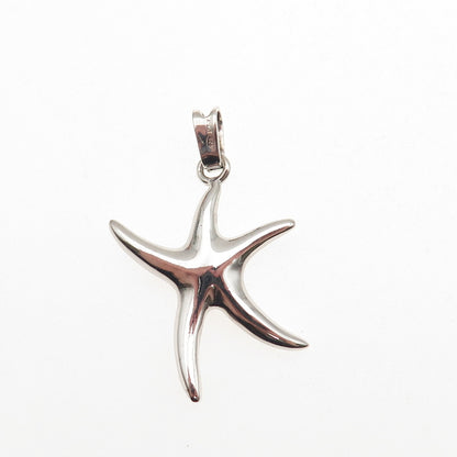 925 Sterling Silver Vintage Italy Starfish Charm Pendant
