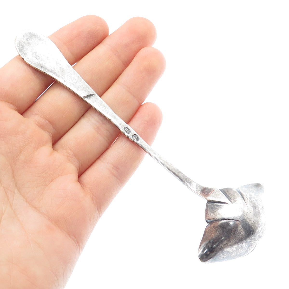 Silver-Tone Antique Denmark Grape & Leaf Sauce Ladle