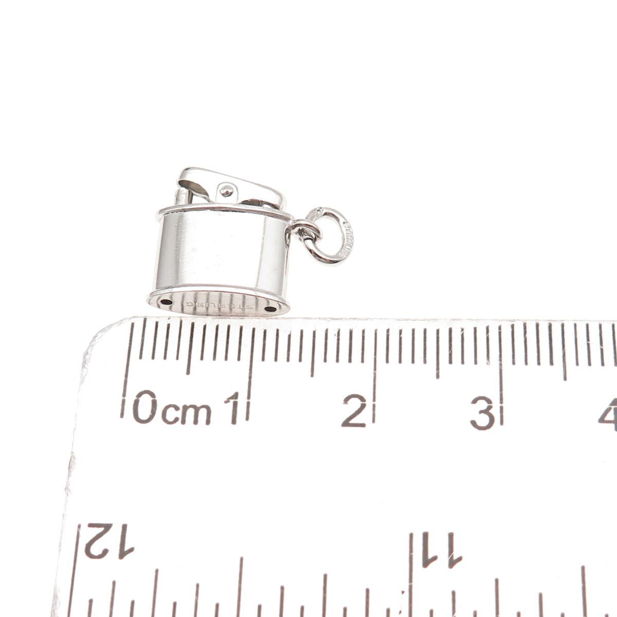 Art's Elegance 925 Sterling Silver Antique Art Deco Lighter 3D Charm Pendant