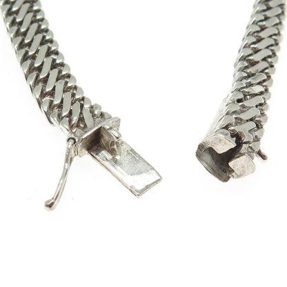 835 Silver Vintage Braided Link Bracelet 7.25"