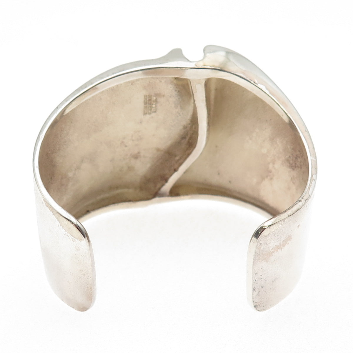 Bjorn Weckstrom Lapponia Sterling Vintage 1973 Finland Modernist Bracelet 6.75"