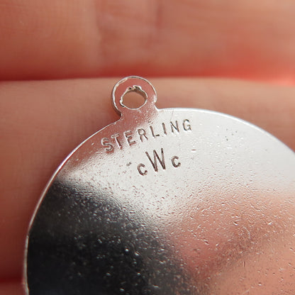 925 Sterling Silver Vintage 1961 CWC New York World's Fair Charm Pendant