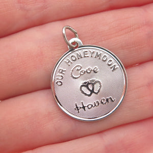 Crea 925 Sterling Silver Vintage Our Honeymoon Cove Haven Charm Pendant