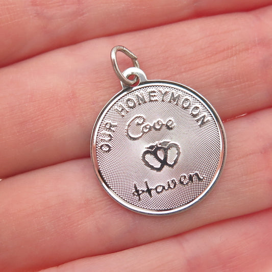 Crea 925 Sterling Silver Vintage Our Honeymoon Cove Haven Charm Pendant