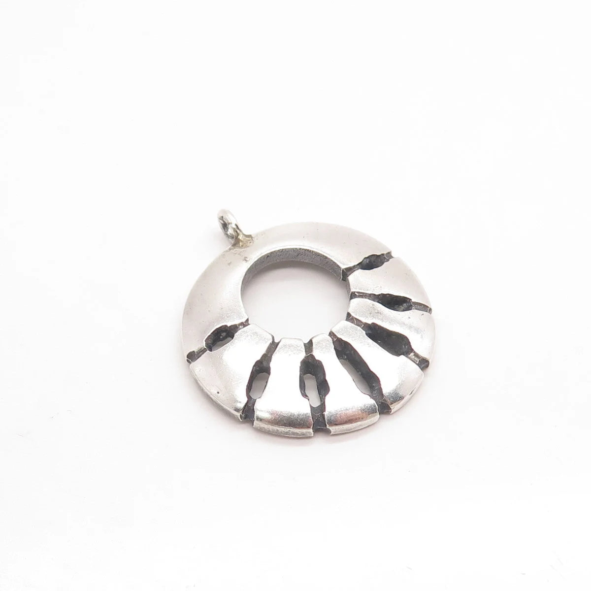 925 Sterling Silver Vintage Modernist Pendant