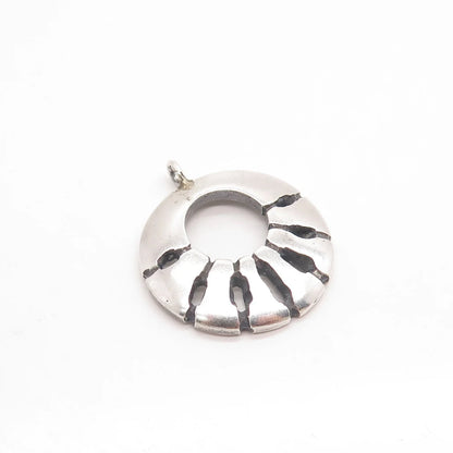 925 Sterling Silver Vintage Modernist Pendant