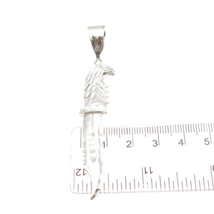 925 Sterling Silver Vintage Dagger Charm Pendant