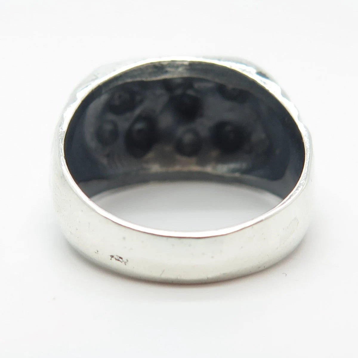 925 Sterling Silver Vintage Nugget Ring Size 7