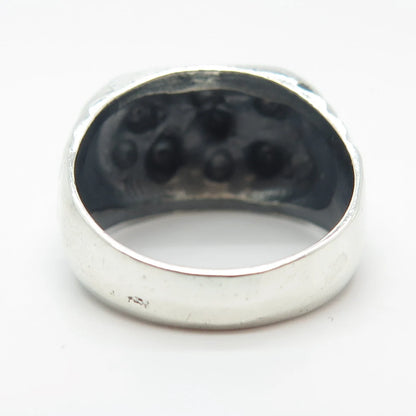 925 Sterling Silver Vintage Nugget Ring Size 7