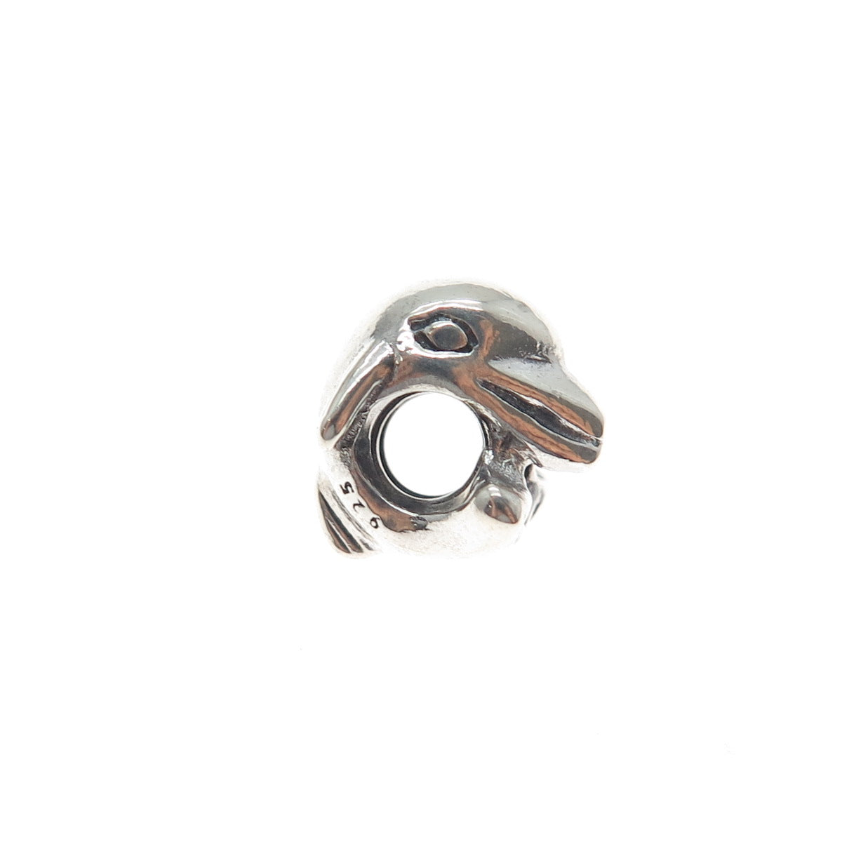 PANDORA 925 Sterling Silver Dolphin Slide Bead Charm