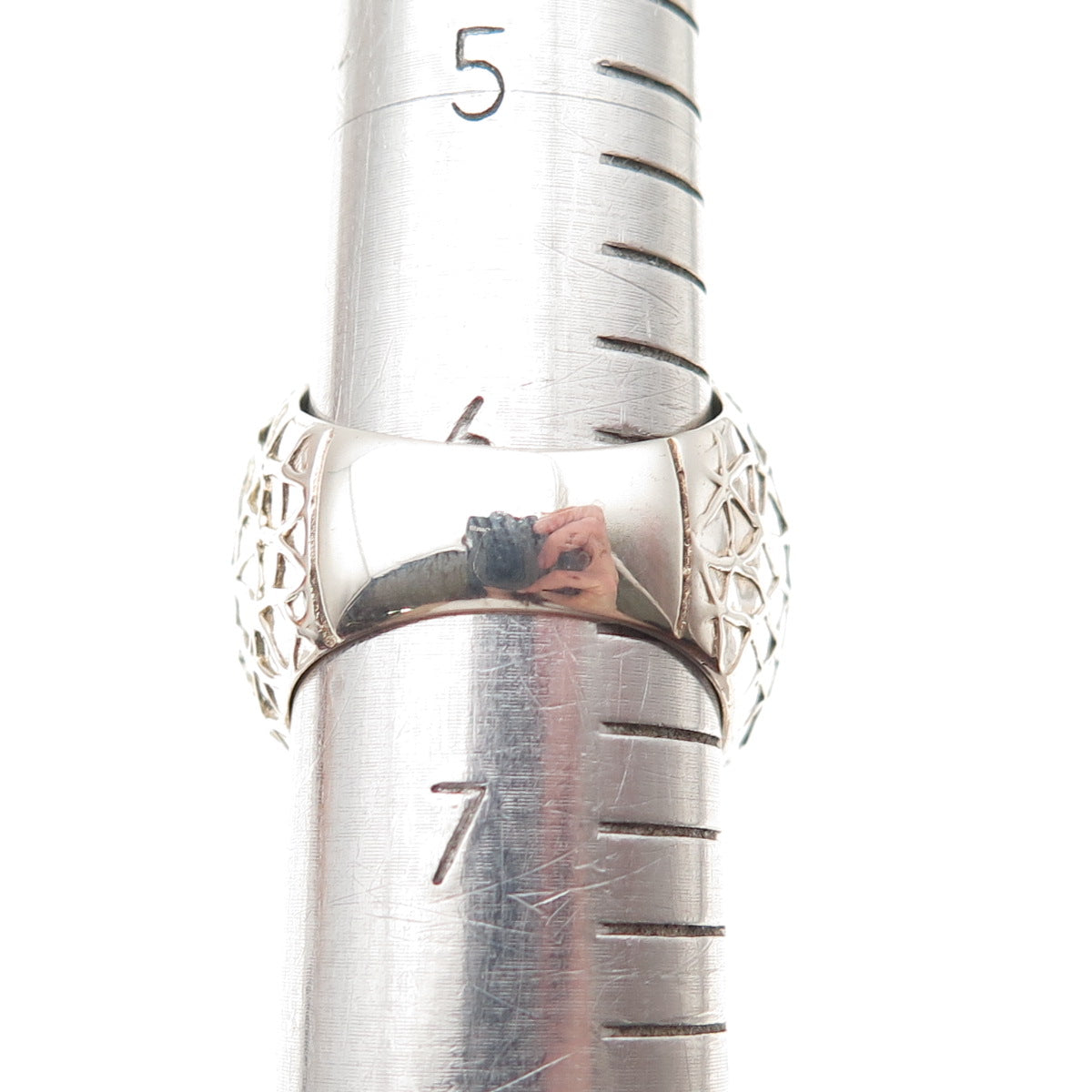 925 Sterling Silver Real Labradorite Crown Ring Size 6.5