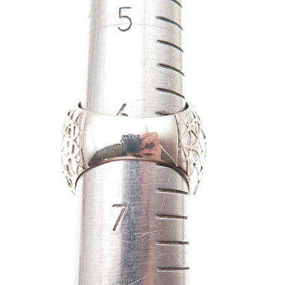 925 Sterling Silver Real Labradorite Crown Ring Size 6.5