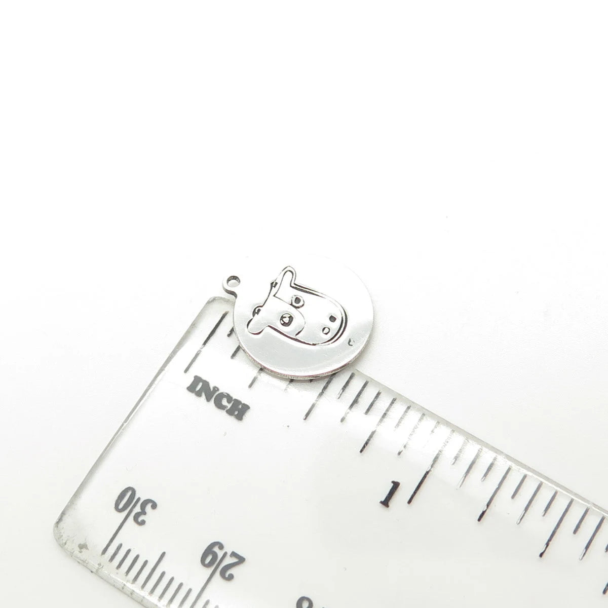 925 Sterling Silver USA Two In Town Cow Charm Pendant