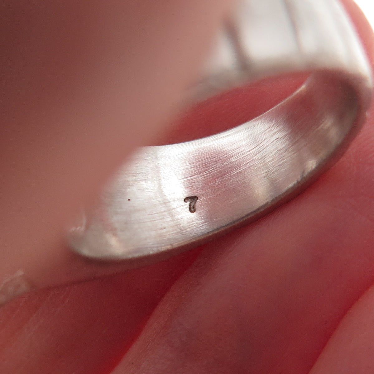 Lisa Jenks 925 Sterling Silver Vintage Real White Topaz Modernist Ring Size 6.5