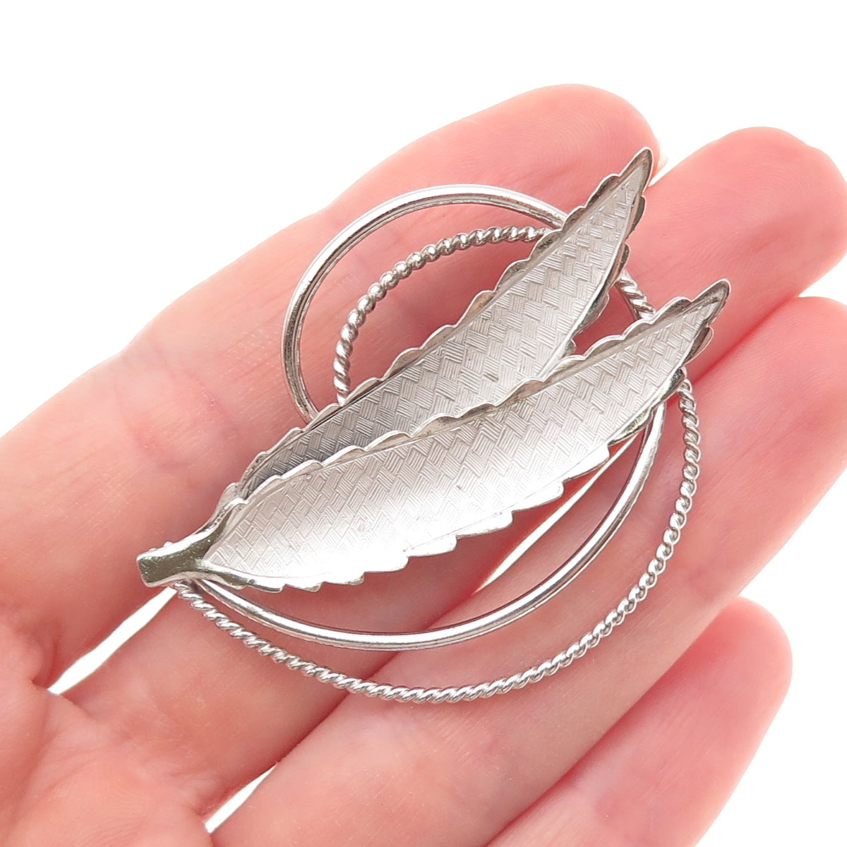 Bond Boyd 925 Sterling Silver Vintage Floral Pin Brooch