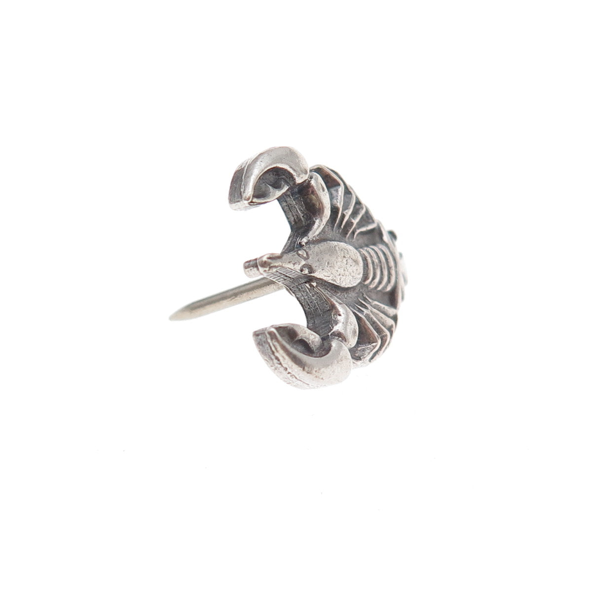 Anson Sterling Silver Antique Art Deco Scorpio Zodiac Sign Tie Tack / Lapel Pin