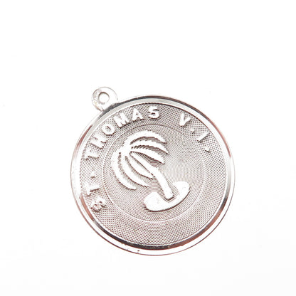 Griffith & Sons 925 Sterling Silver Vintage St. Thomas VI Charm Pendant