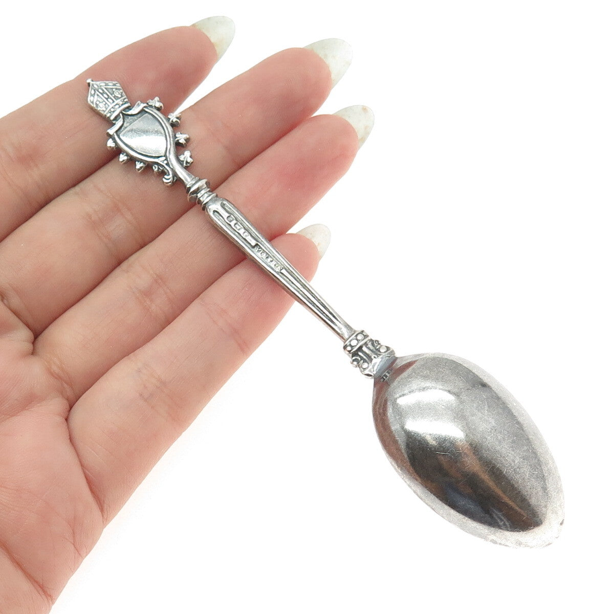 S. BLANCKENSEE & SON Sterling Silver Antique 1900 Birmingham Oxford Coffee Spoon