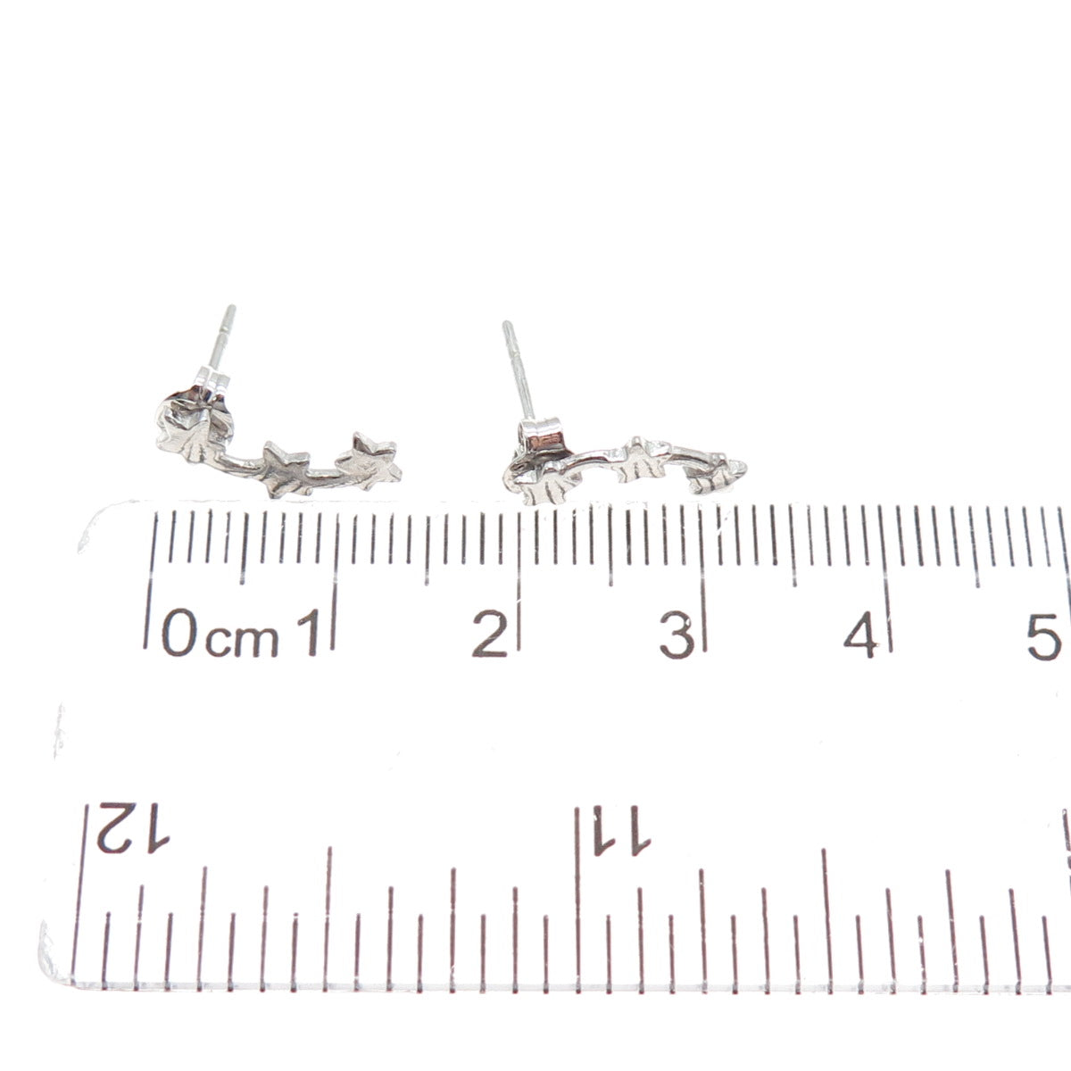 925 Sterling Silver Falling Stars Drop Earrings