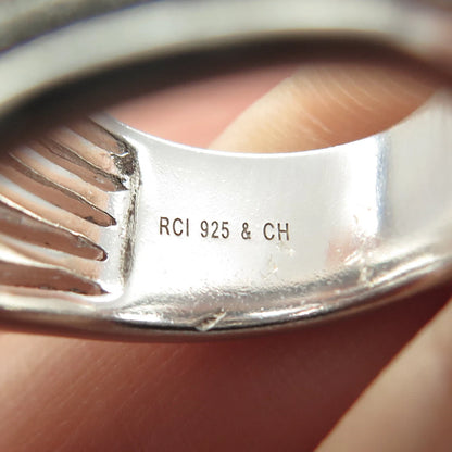 925 Sterling Silver Vintage RCI Multi-Bar Ring Size 6.5