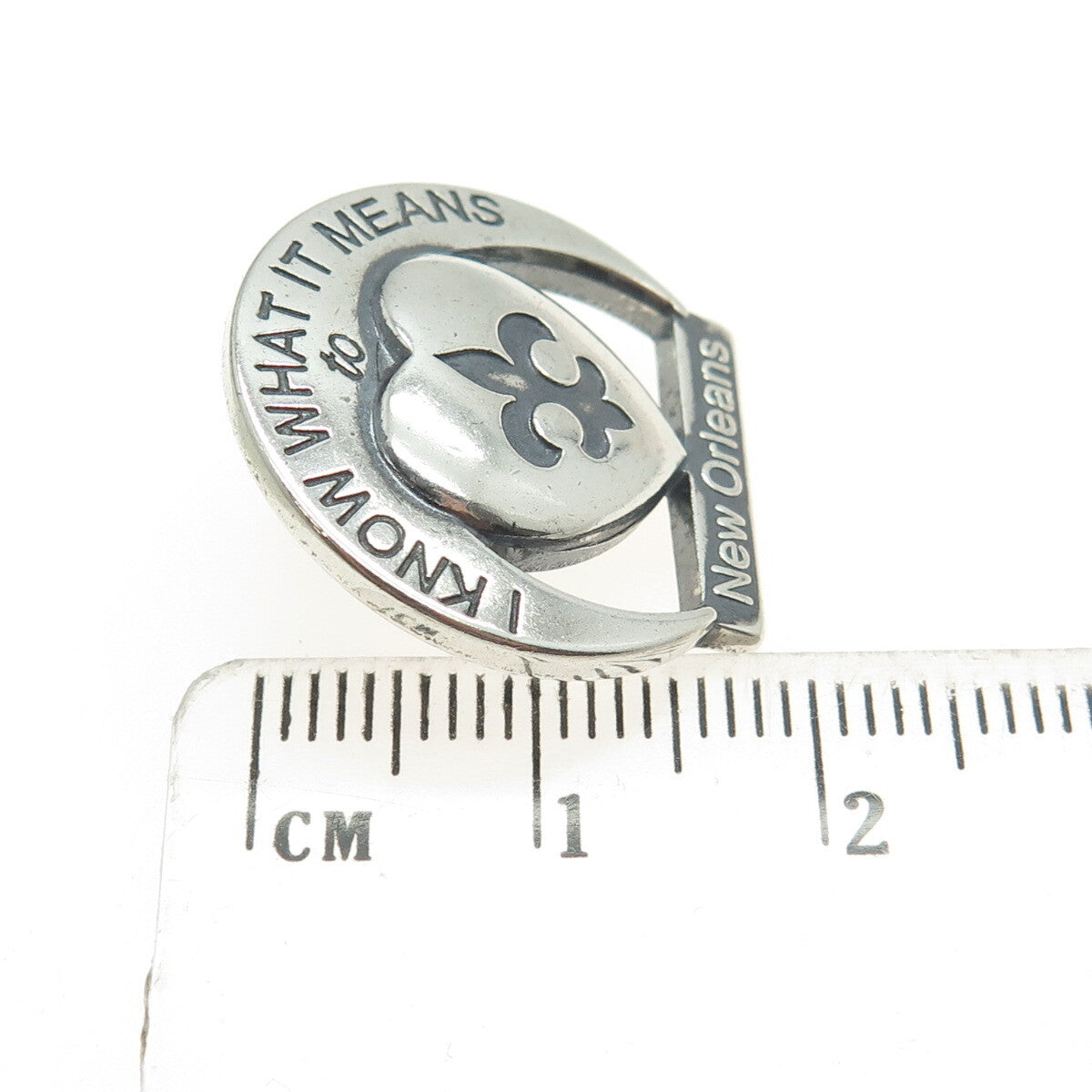 ANNE DALE 925 Sterling Silver 2005 New Orleans Katrina Memorial Tie Tack