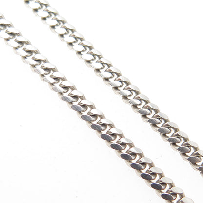 IBB 925 Sterling Silver Italy Curb Chain Necklace 24"