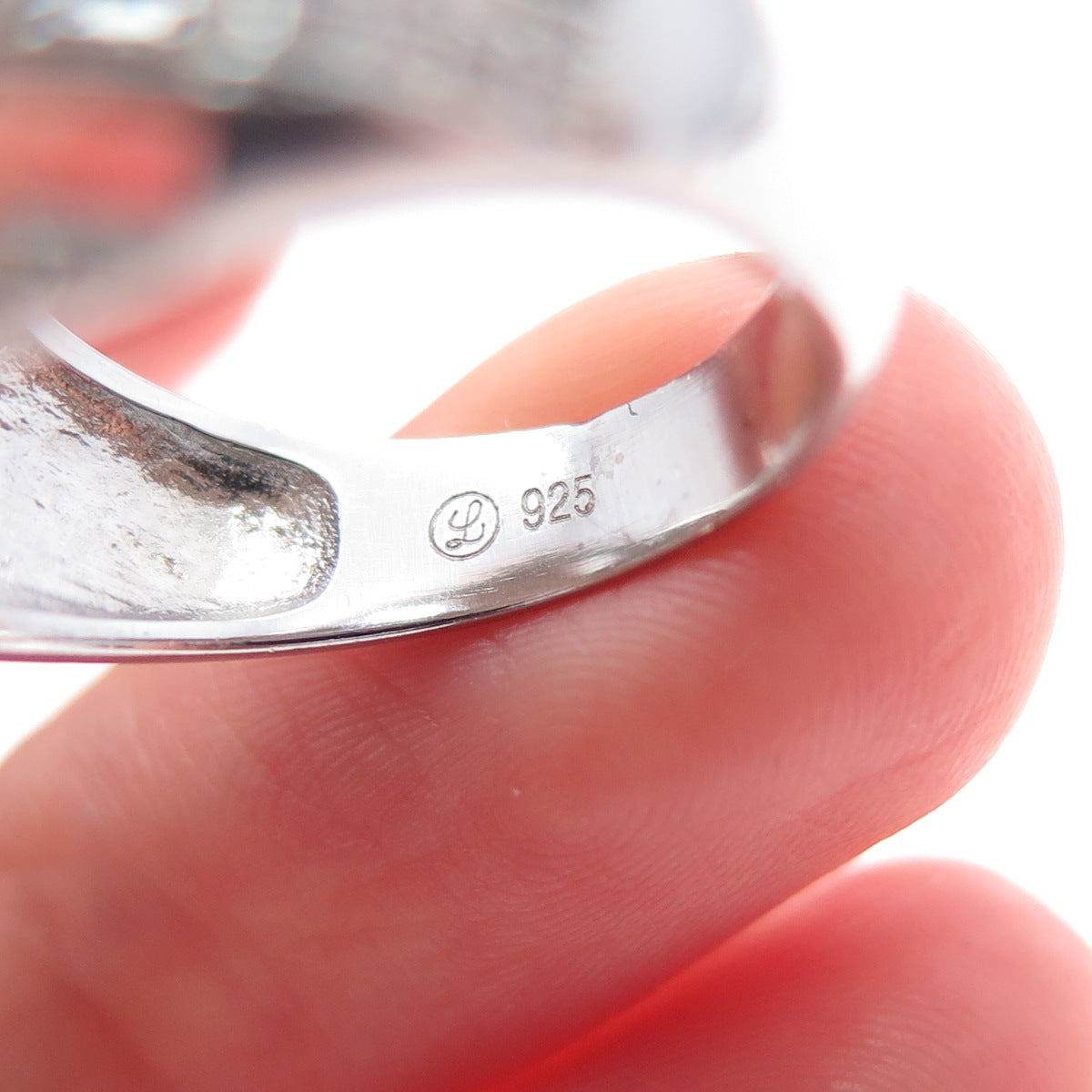 925 Sterling Silver Round-Cut C Z Ring Size 6.5