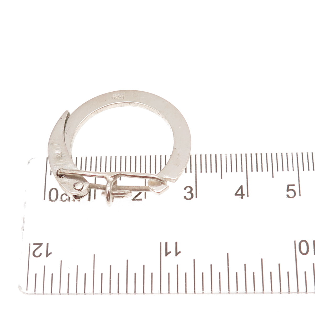 800 Silver Vintage Egypt Key Fob Ring
