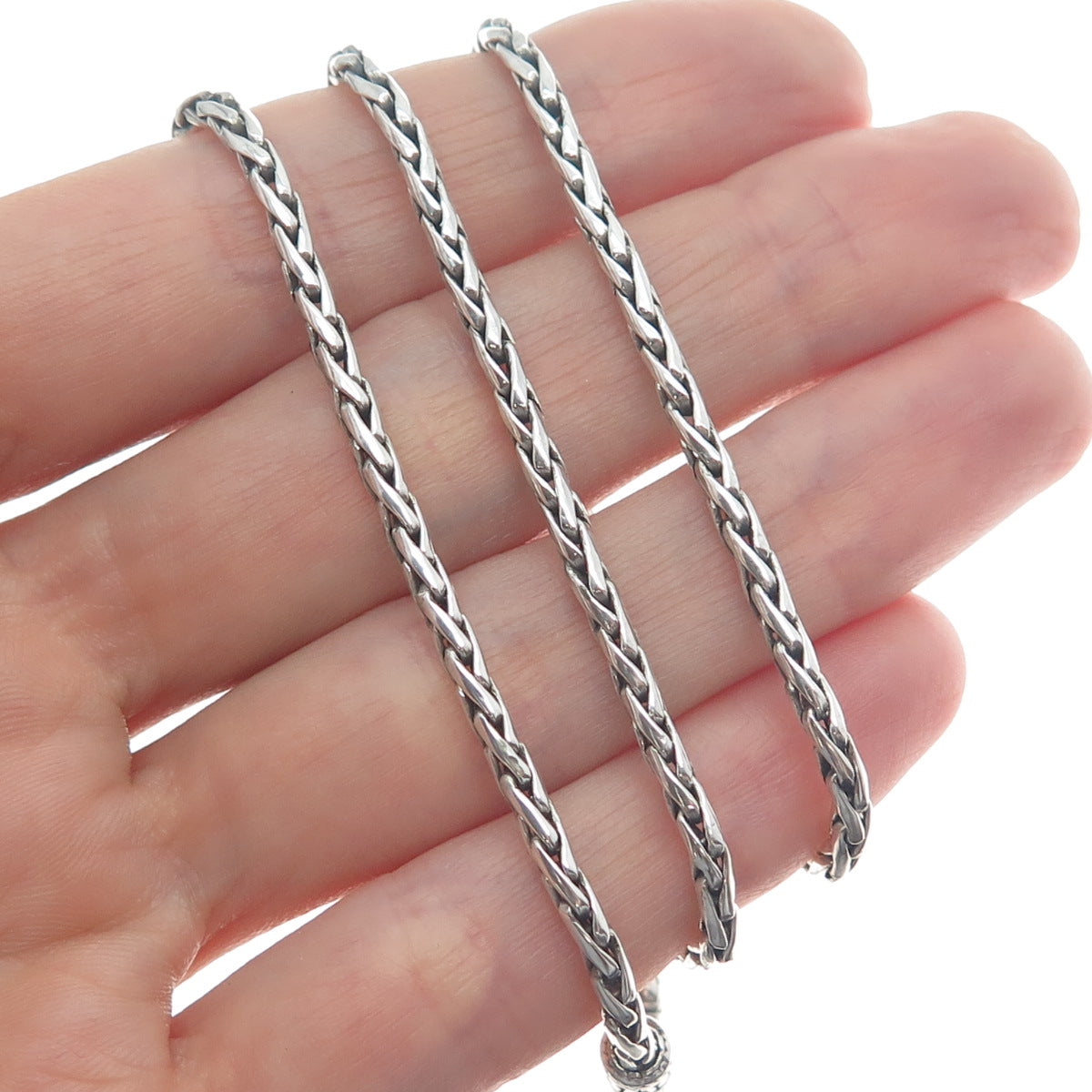 EFFY 925 Sterling Silver Spiga Chain Necklace 18"