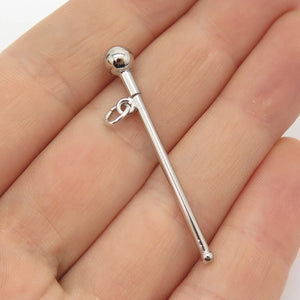 925 Sterling Silver Vintage Pillar Pendant