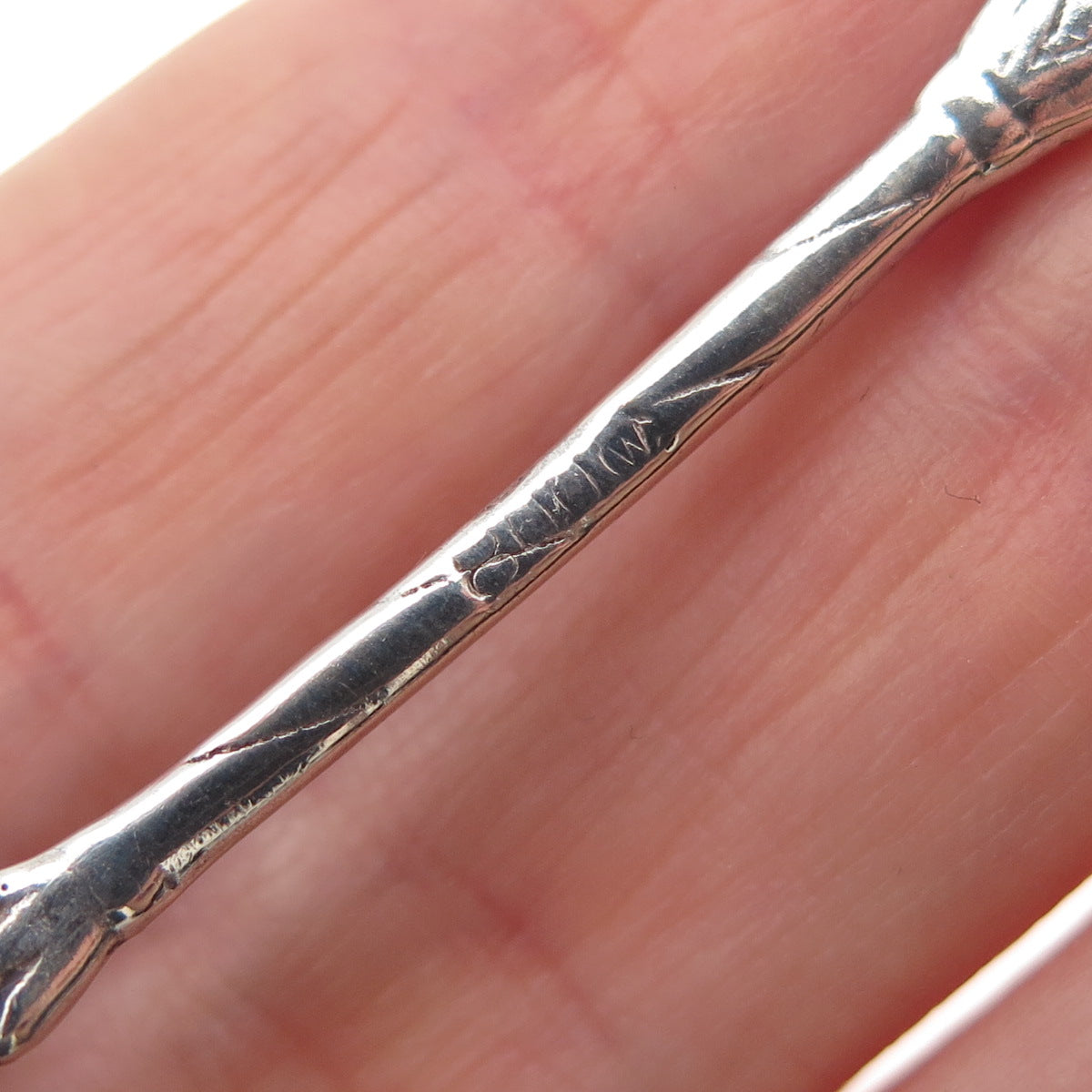 Christoph Widmann 800 Silver Antique Germany Enamel Berlin Dessert Spoon