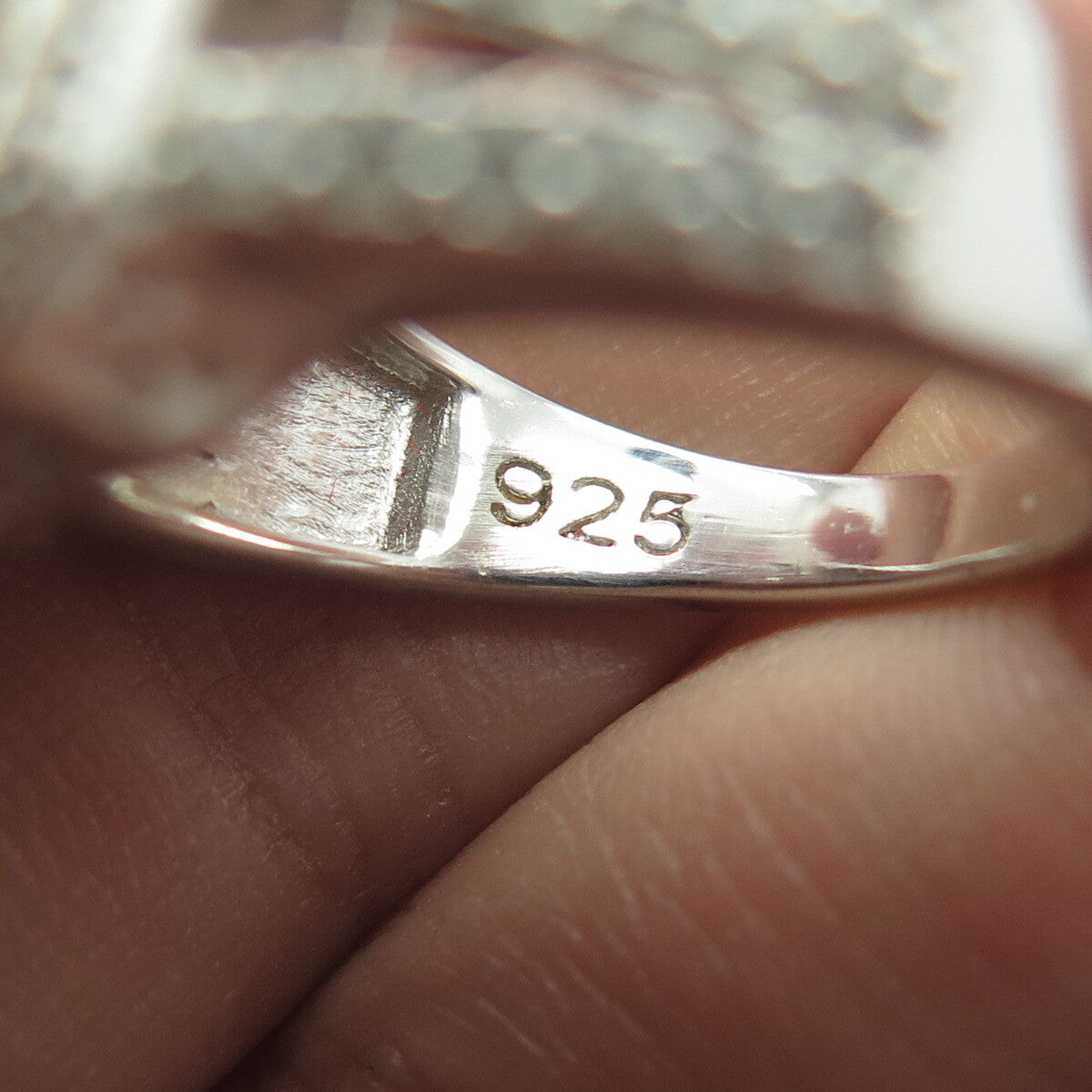 925 Sterling Silver Emma Skye Radiant-Cut Shaped C Z Engagement Ring Size 7
