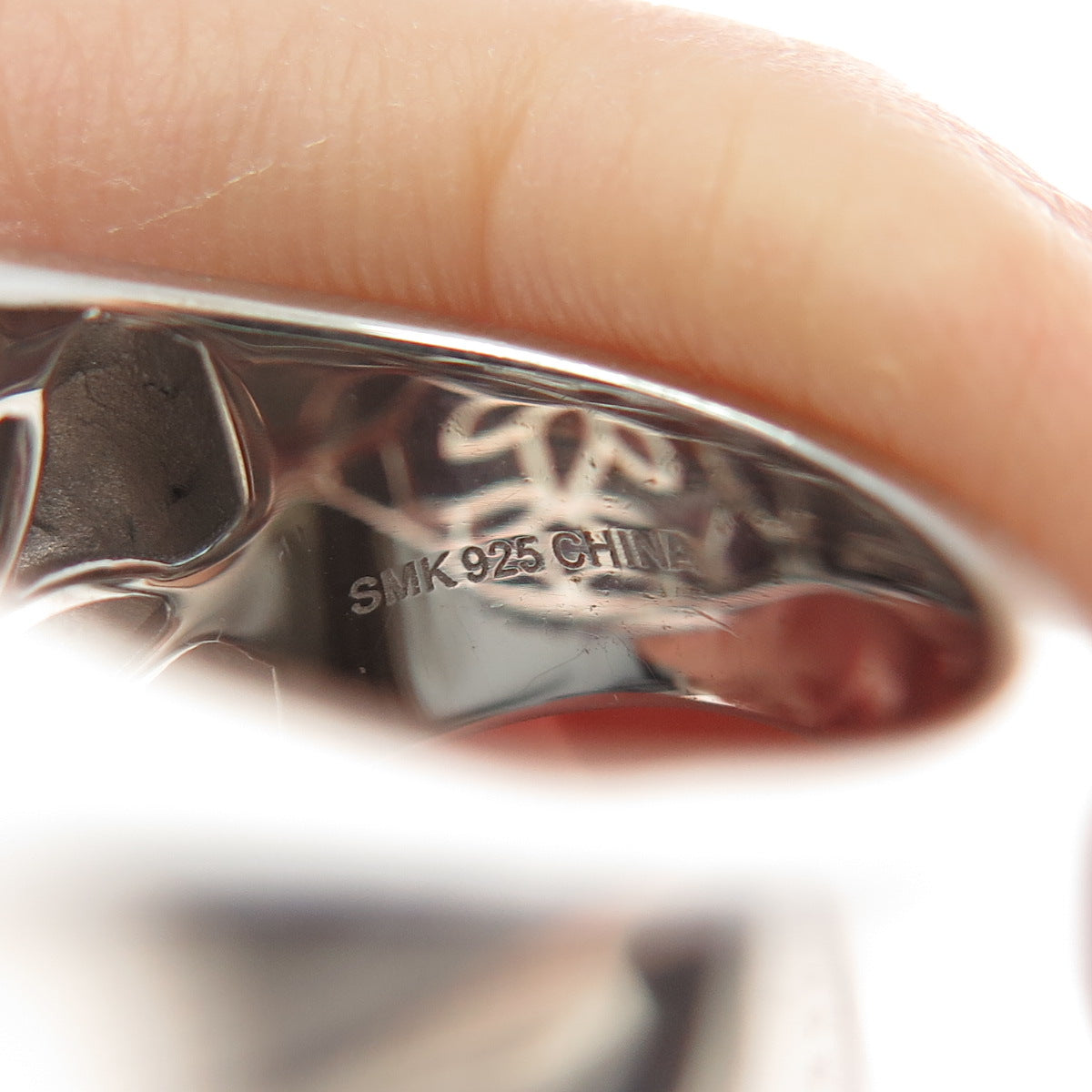 925 Sterling Silver Real Rutilated Quartz Amethyst & C Z Statement Ring Size 7