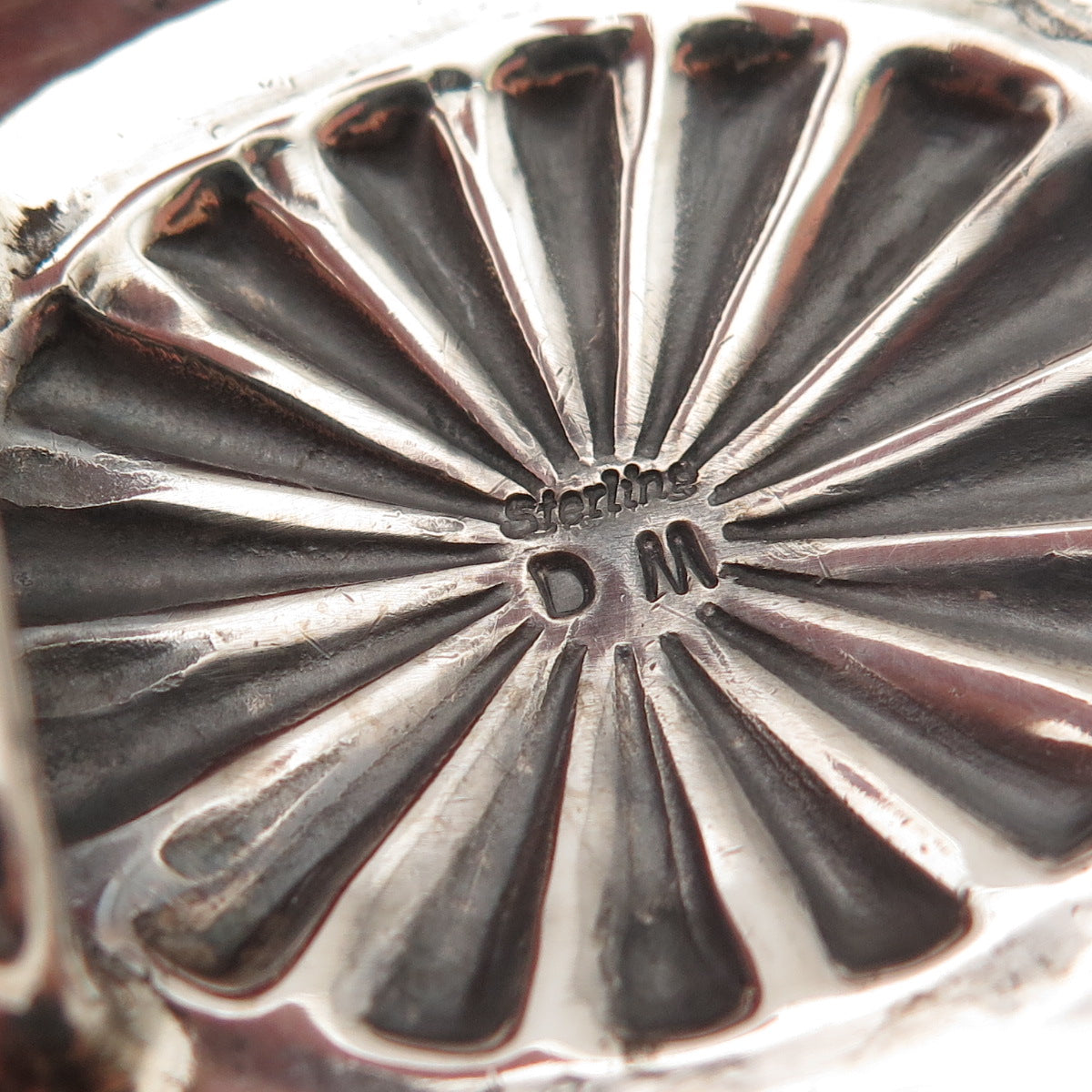 Daniel Martinez Navajo Old Pawn 925 Sterling Silver Vintage Concho Belt Buckle