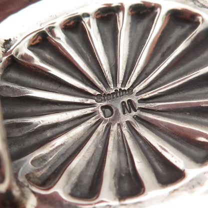 Daniel Martinez Navajo Old Pawn 925 Sterling Silver Vintage Concho Belt Buckle