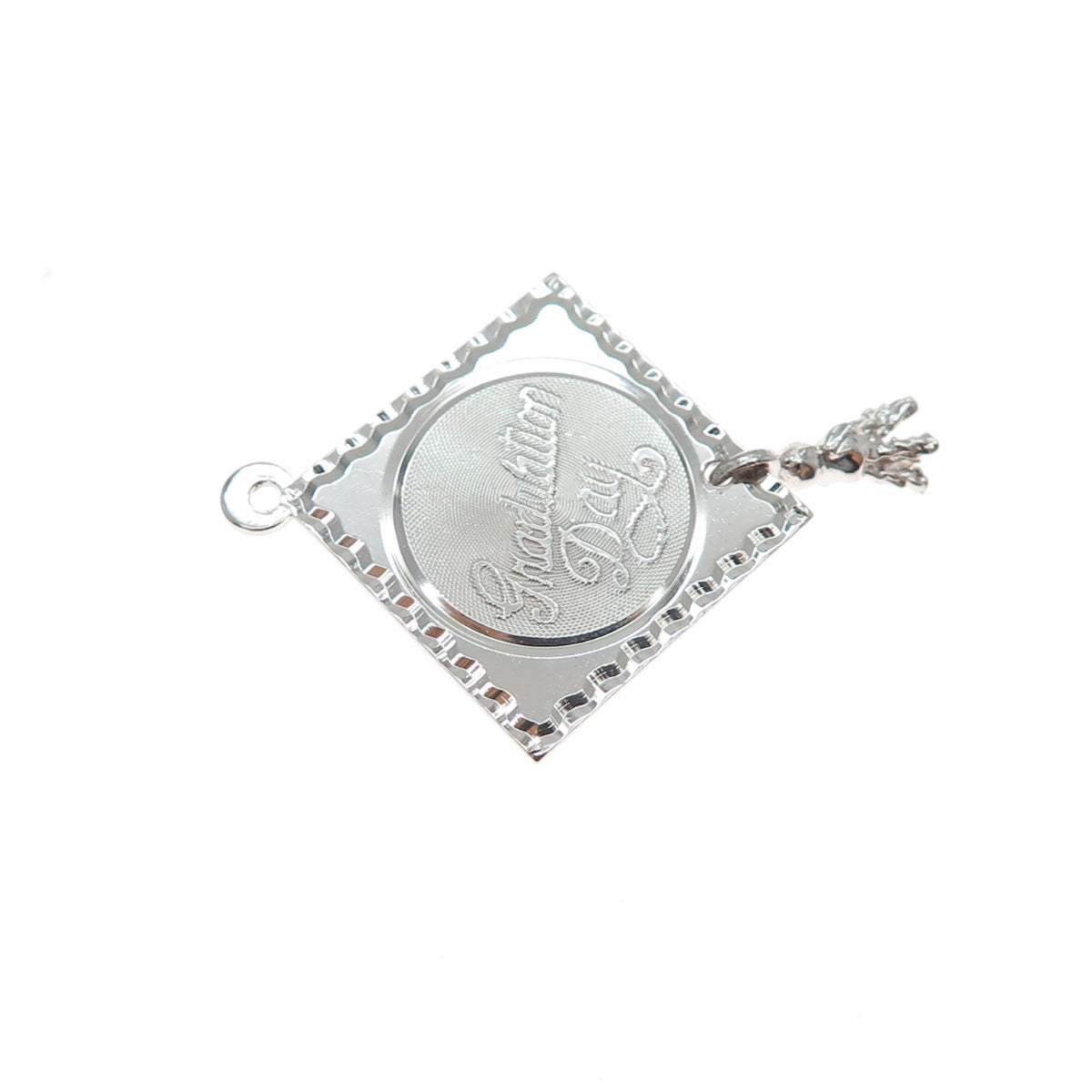 TOWN & COUNTRY 925 Sterling Silver Vintage Graduation Day Charm Pendant
