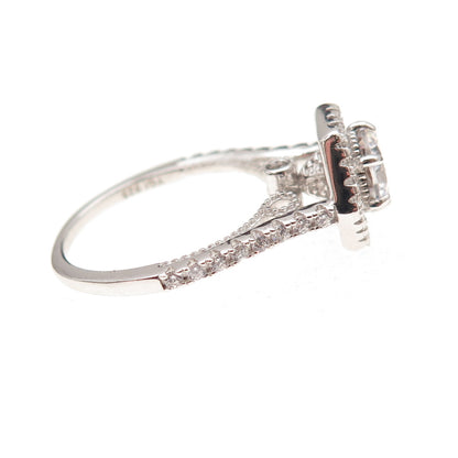 925 Sterling Silver Round-Cut C Z Engagement Size 6.25