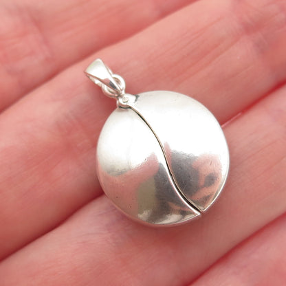 HAN 925 Sterling Vintage Family is Everything Tree of Life Locket Mini Pendant