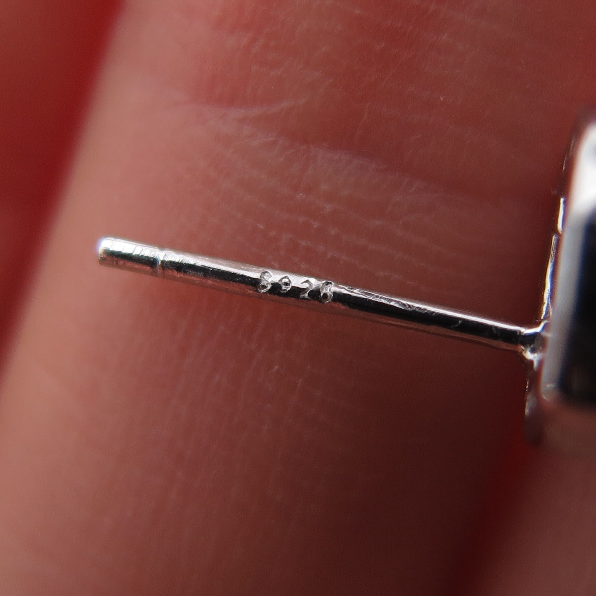 925 Sterling Silver Real Round-Cut White Topaz Square Stud Earrings