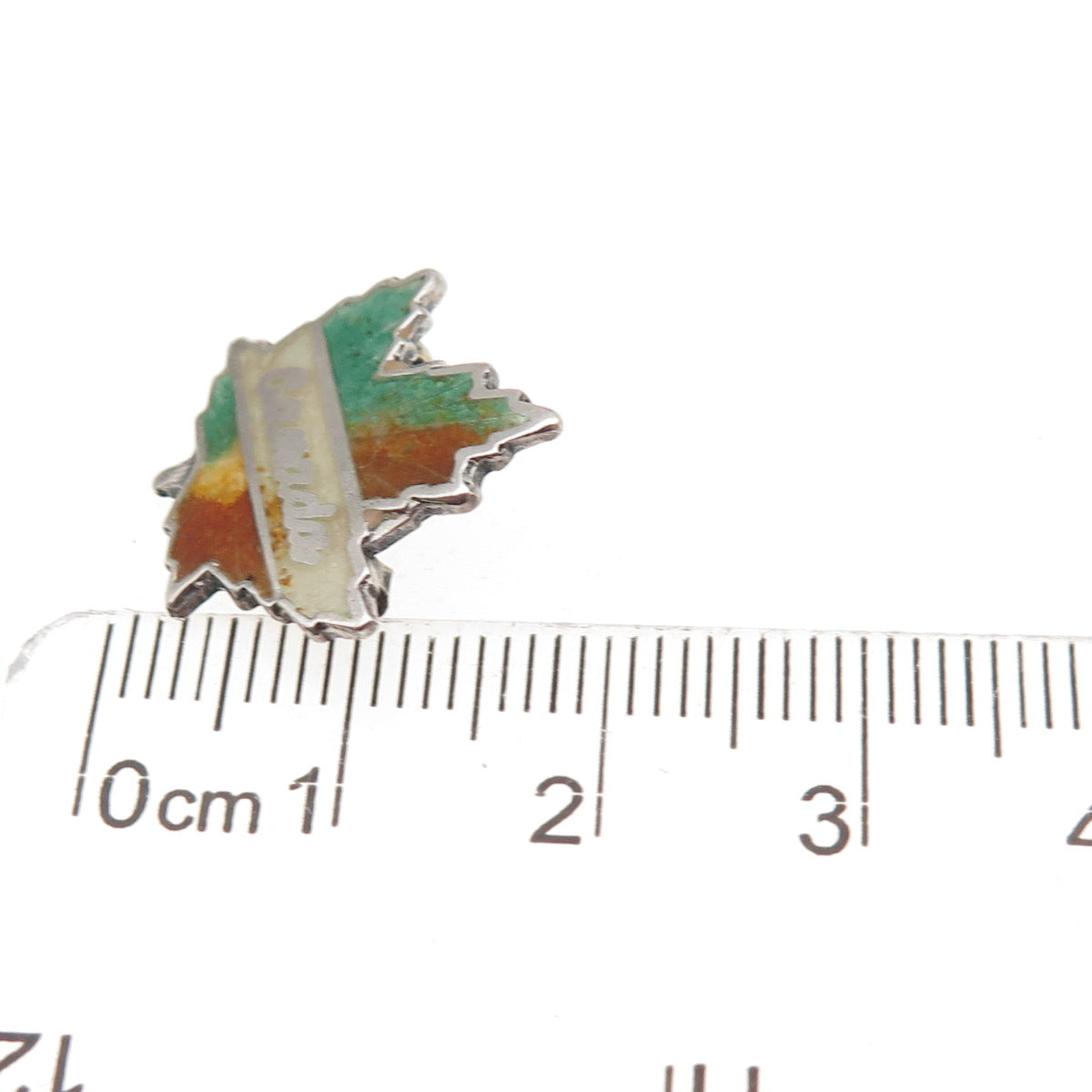 Breadner Co. Sterling Antique Art Deco Enamel Canada Maple Leaf Mini Pin Brooch