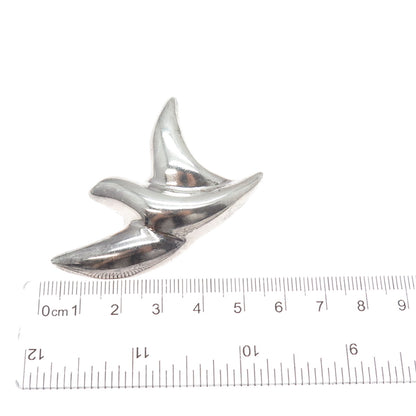 NESTOR 925 Sterling Silver Vintage Mexico Modernist Bird Pin Brooch